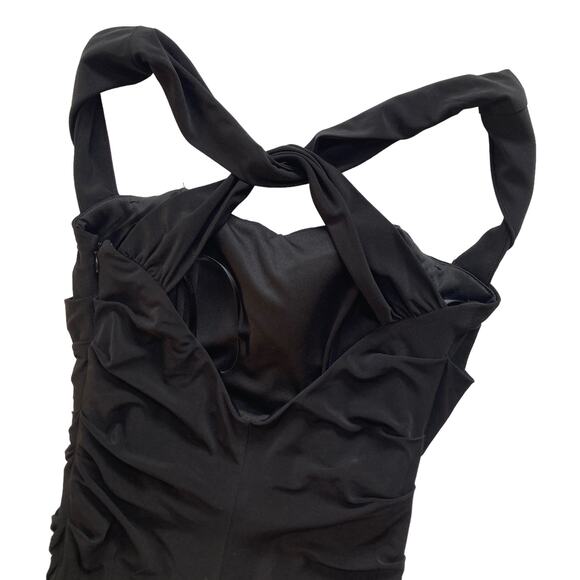 Laundry by Shelli Segal Square Neck Jersey Bodycon Dress Size 6 Retro Pinup - Picture 6 of 10